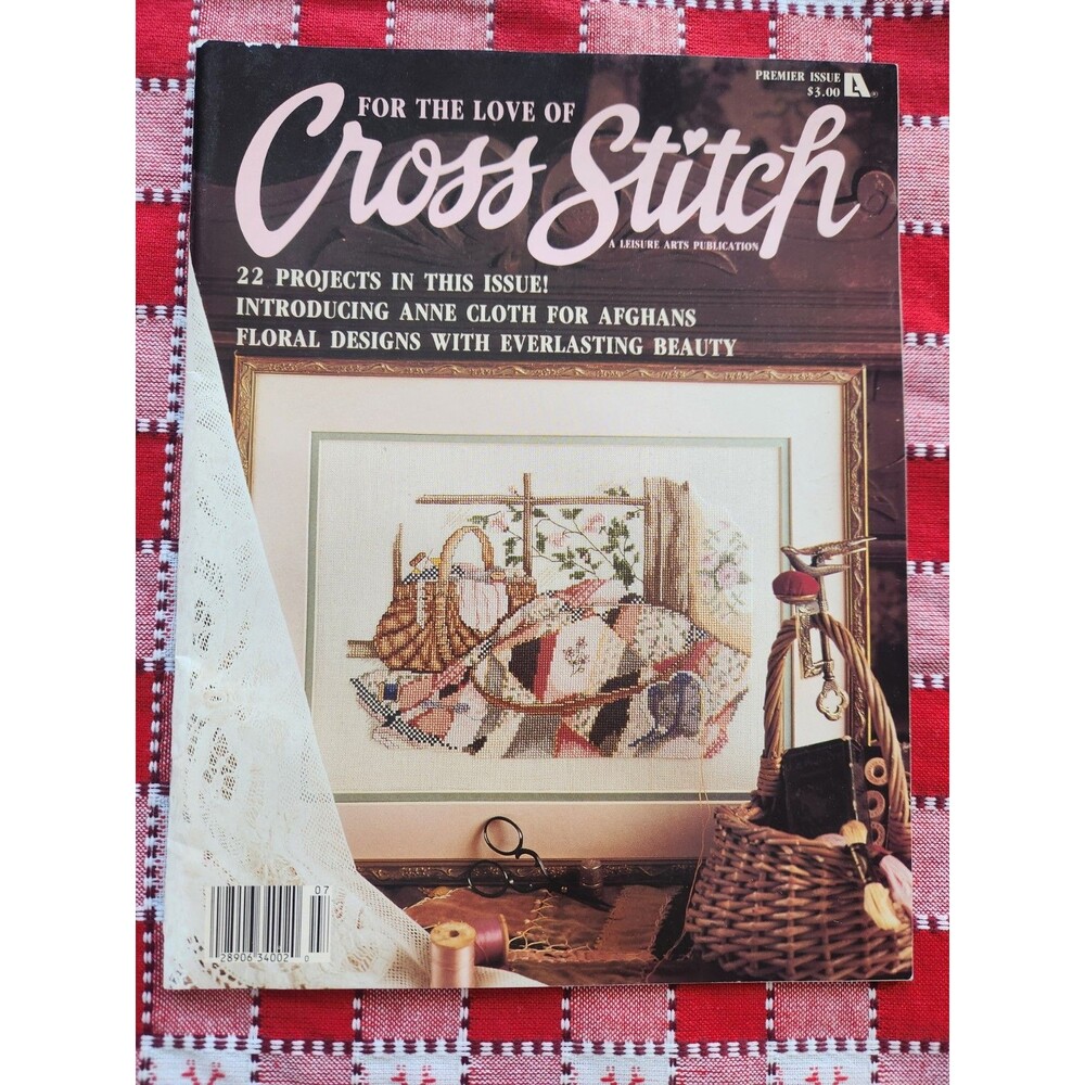 VTG Leisure Arts For the Love of Cross-Stitch Patterns Magazine Vol. 1, No. 1